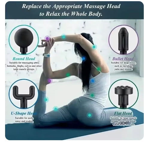 Mini Pistolet de Énergie Sans Fil pour Relaxation Musculaire, Équipement à Membrane pour le Cou et la Colonne Cervicale