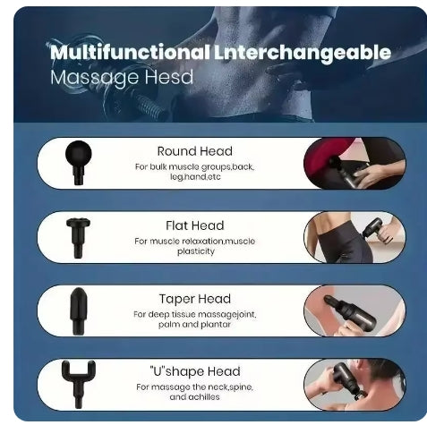 Mini Pistolet de Énergie Sans Fil pour Relaxation Musculaire, Équipement à Membrane pour le Cou et la Colonne Cervicale